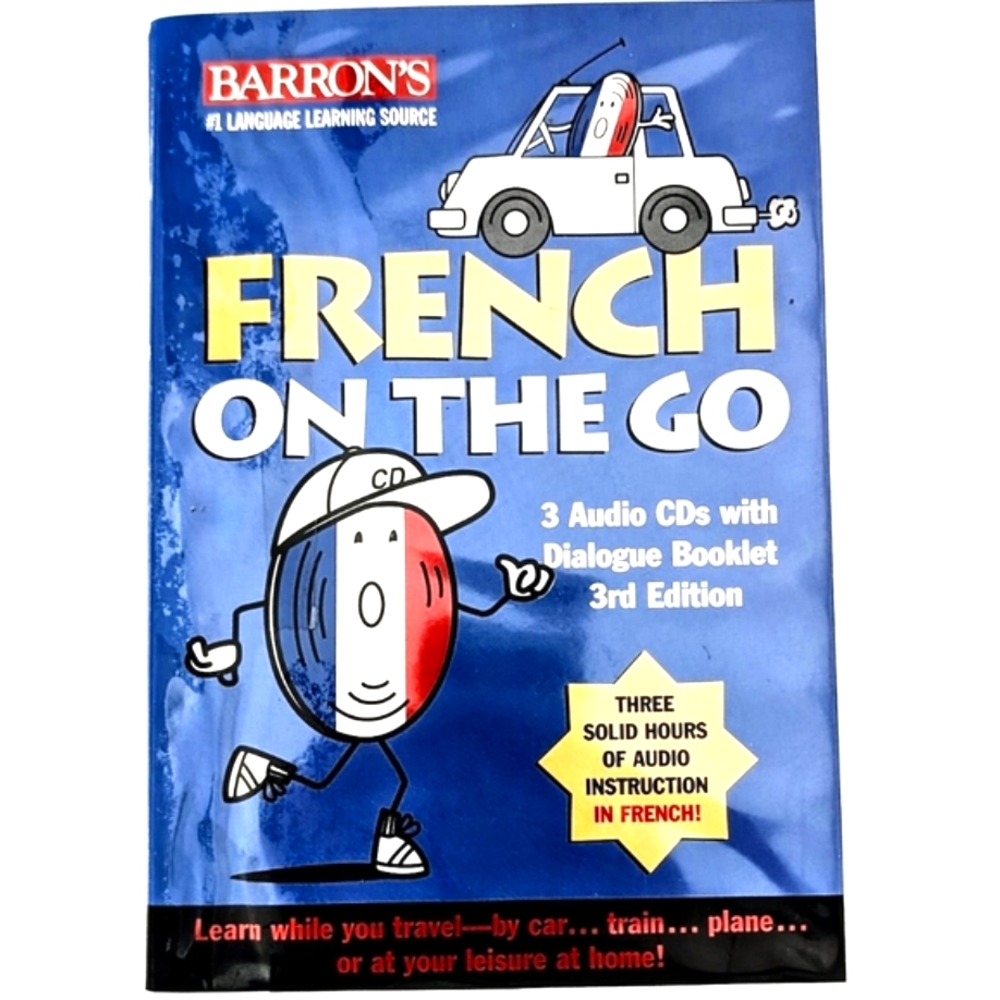 Barron’s French on the Go – 3 Audio CDs with Dialogue Booklet (3rd Edition)
